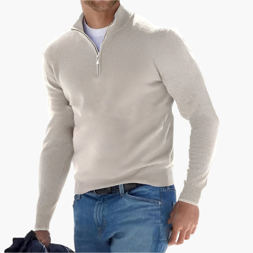 Drune | Strickpullover mit Reißverschluss - Eleganter Freizeit- und Business-Look