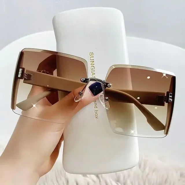 Drune | Stilvolle Quadratische Weinlese Sonnenbrille Für Damen