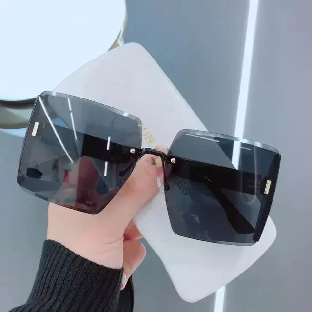 Drune | Stilvolle Quadratische Weinlese Sonnenbrille Für Damen