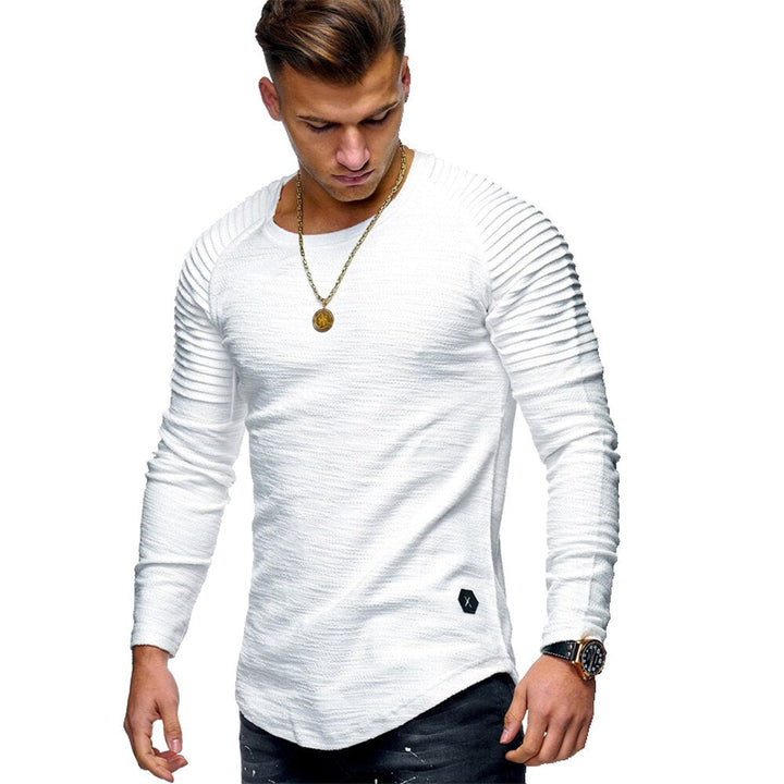 Drune | Strickpullover Slim Fit Rippendesign Langarm Bequem Lässig
