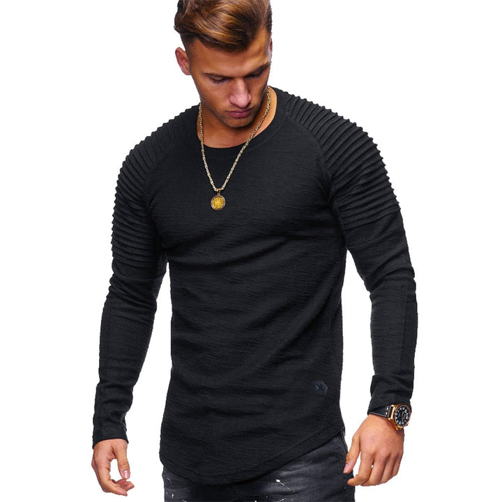 Drune | Strickpullover Slim Fit Rippendesign Langarm Bequem Lässig
