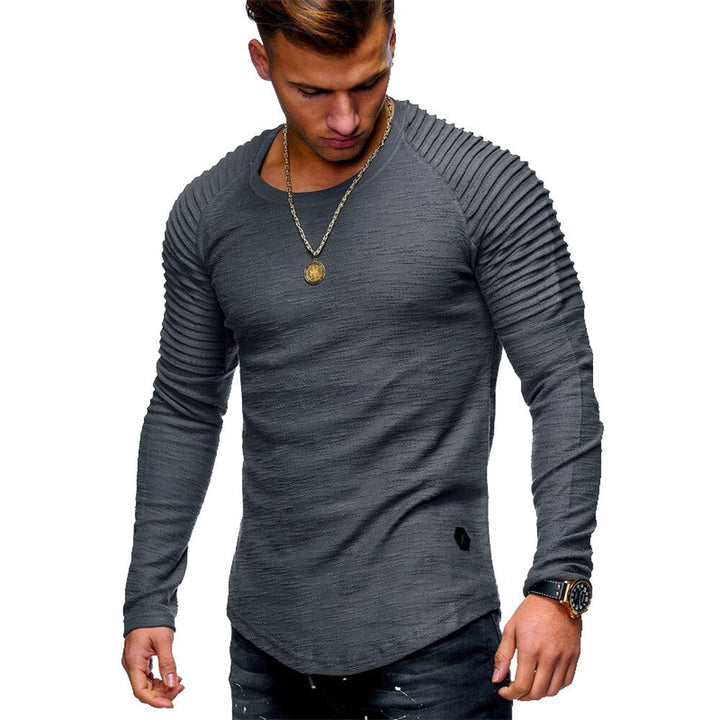 Drune | Strickpullover Slim Fit Rippendesign Langarm Bequem Lässig