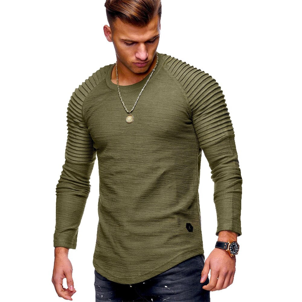 Drune | Strickpullover Slim Fit Rippendesign Langarm Bequem Lässig