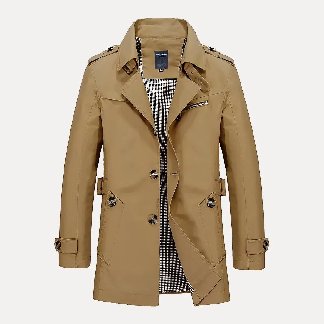 Drune | Flip Kragen Trenchcoat
