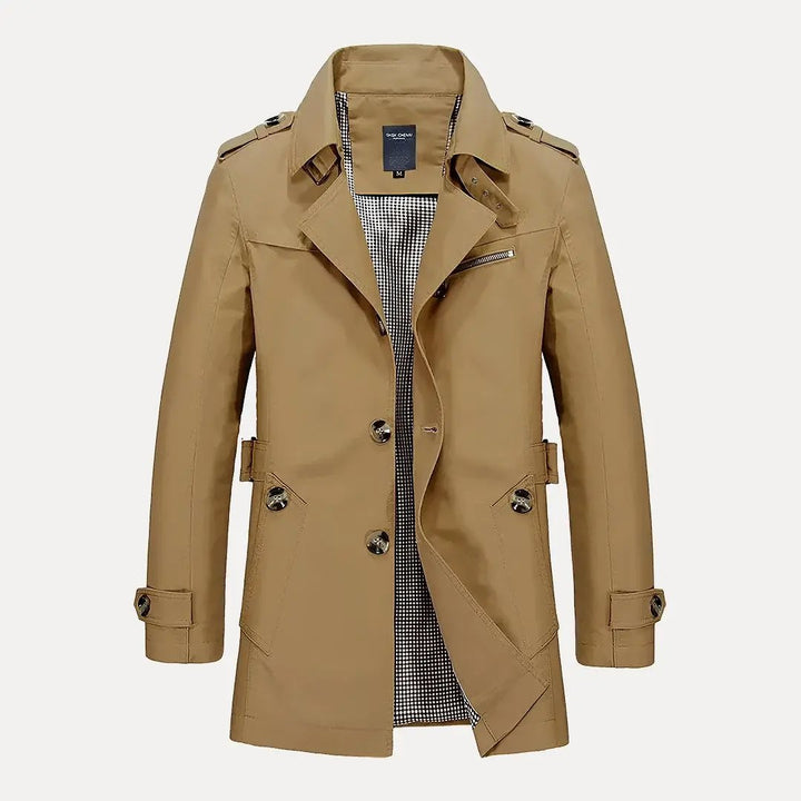 Drune | Flip Kragen Trenchcoat
