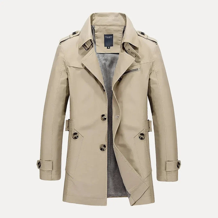 Drune | Flip Kragen Trenchcoat