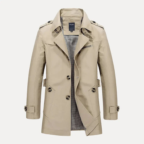 Drune | Flip Kragen Trenchcoat