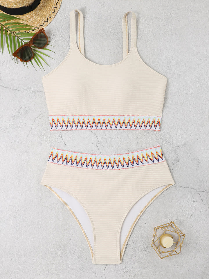 Damen Sportliches Bikini-Set mit dekorativem Bund Drune