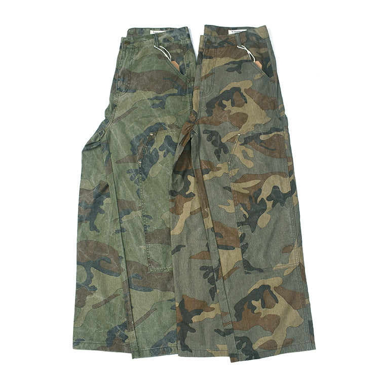 Damen Cargohose mit multifunktionalen Taschen und modernem Camouflage-Design Drune