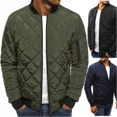Herren Steppjacke mit hohem Kragen und praktischen Reißverschlusstaschen Drune