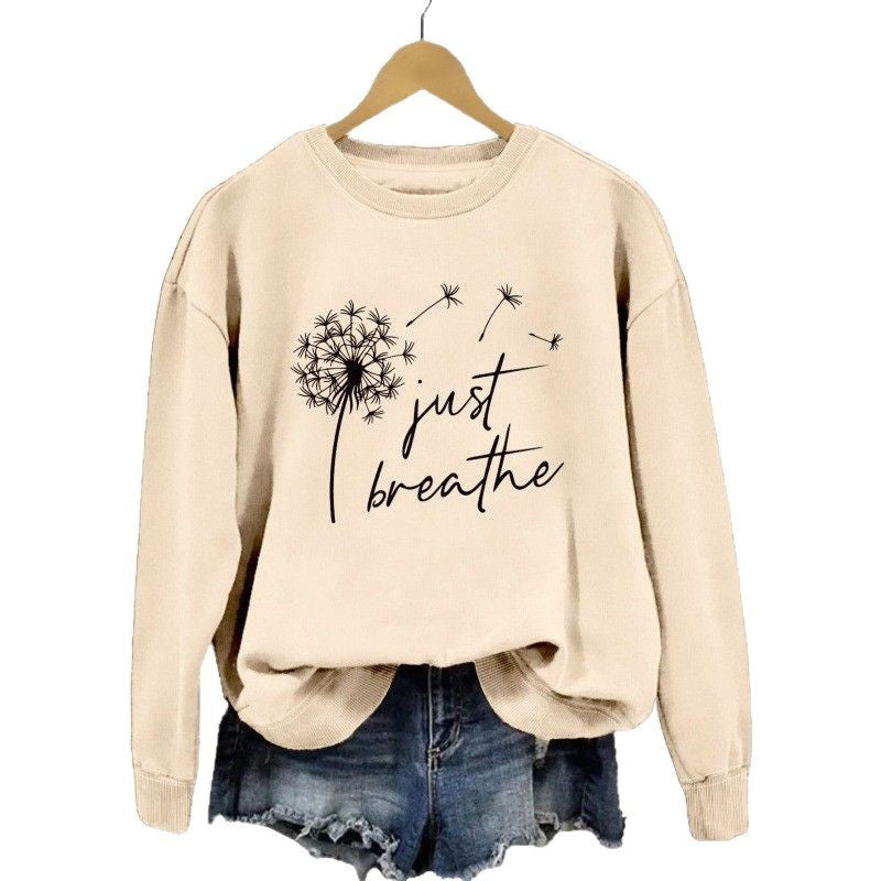 Damen Sweatshirt mit inspirierendem Pusteblumen-Motiv Drune