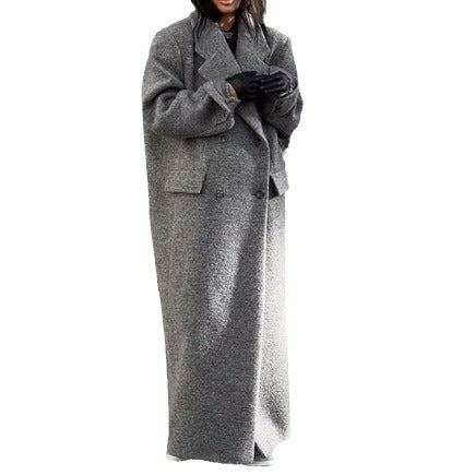 Damen Oversized Wollmantel Drune