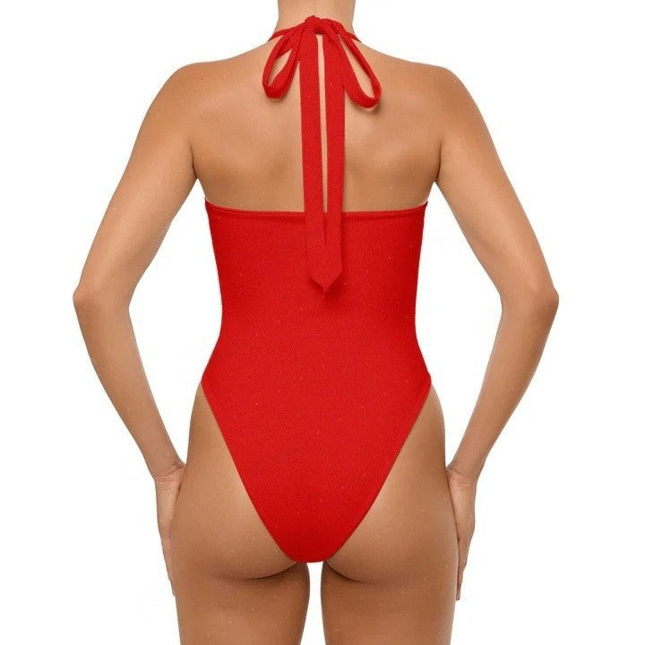 Damen Einteiler Badeanzug mit Cut-Out-Design Drune