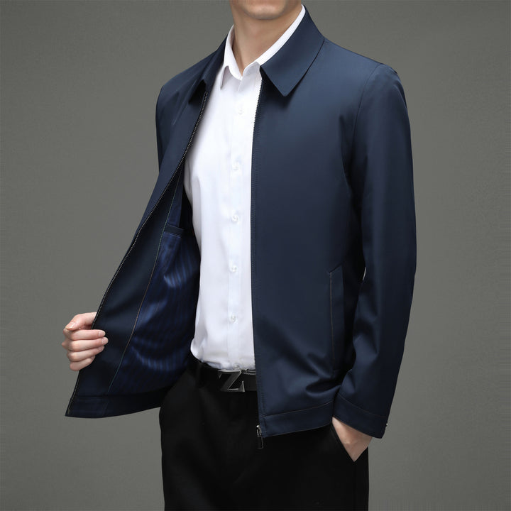 Herren moderne Übergangsjacke mit atmungsaktiver Membran und praktischem Stehkragen Drune