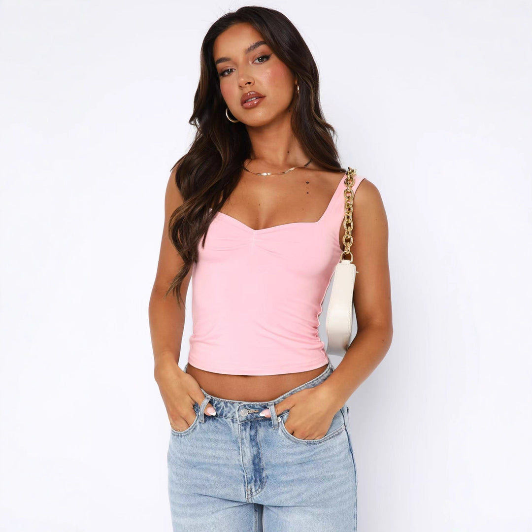 Damen Modisches Basic Top mit angenehmem Schnitt Drune