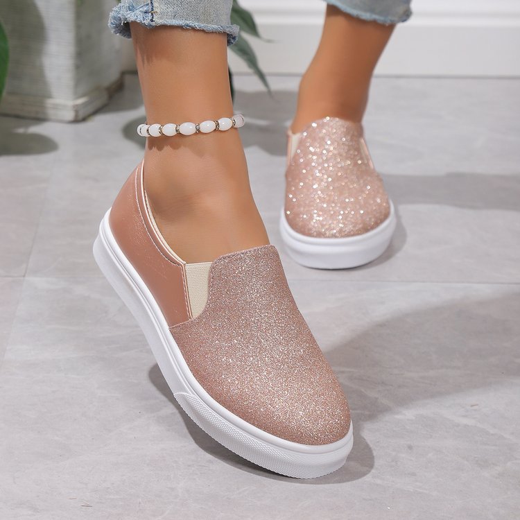 Damen Glitzer-Slip-On Sneakers Drune