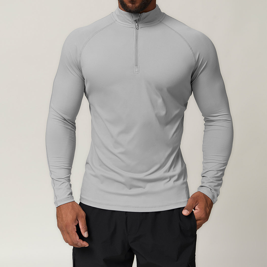 Herren Funktionsshirt mit zippbarem Kragen Drune