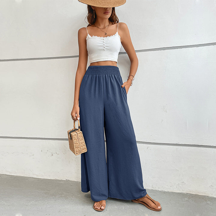 Damen elegante weite Palazzo-Hose Drune