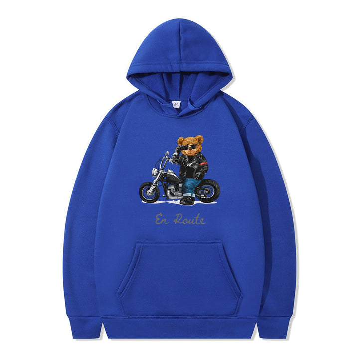 Damen Kapuzenpullover mit einzigartigem Bärenmotiv und lässiger Passform Drune