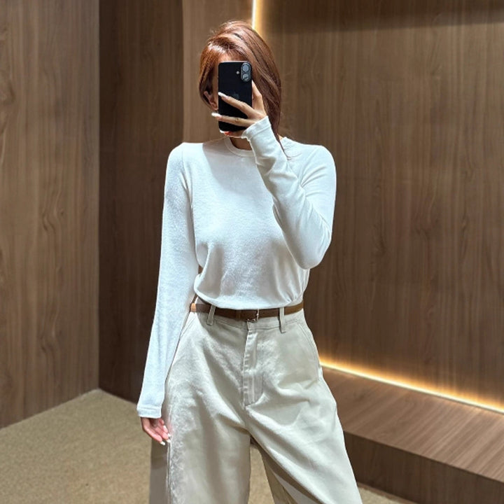 Damen lässiger Langarmshirt Drune
