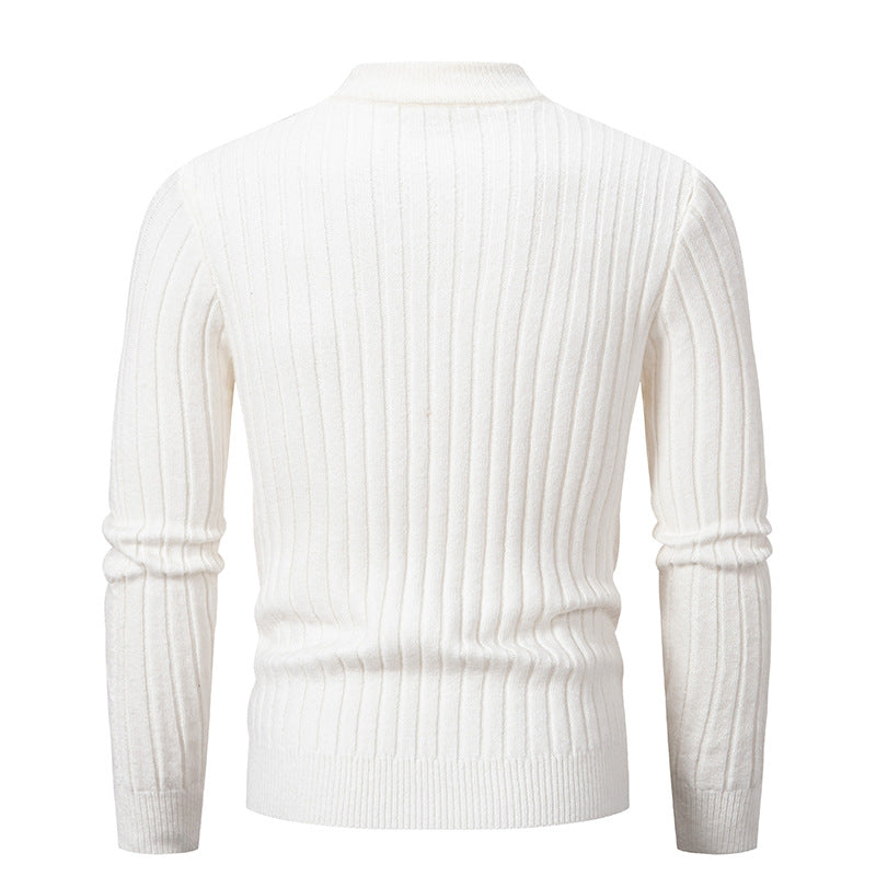 Herren eleganter Strickpullover mit modernem Zopfdesign Drune