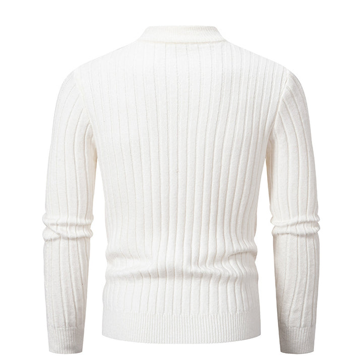 Herren eleganter Strickpullover mit modernem Zopfdesign Drune