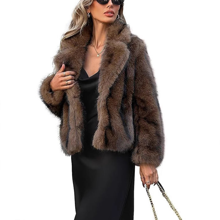Damen Kunstpelzjacke Drune