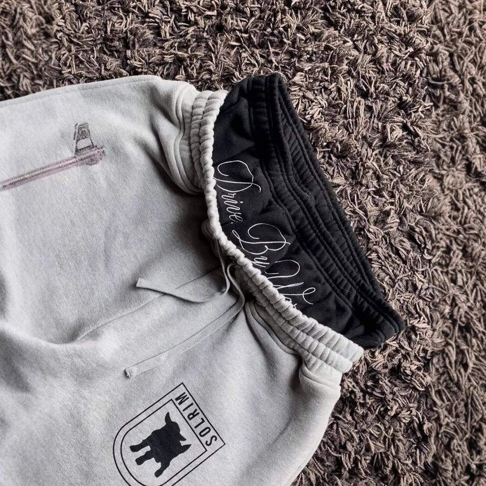 Damen Sweatpants mit einzigartigem Grafikumdruck und elastischem Bund Drune