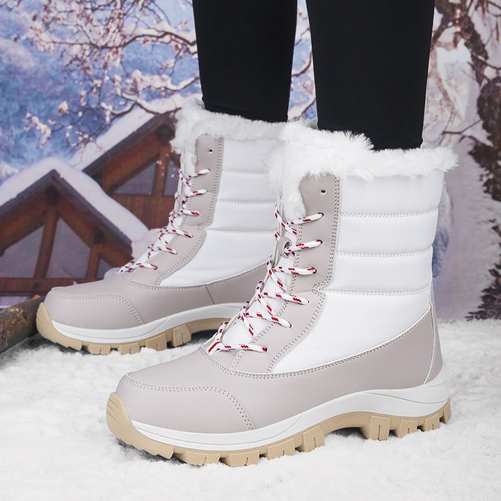 Damen Winterstiefel mit rutschfester Sohle und wärmendem Futter Drune