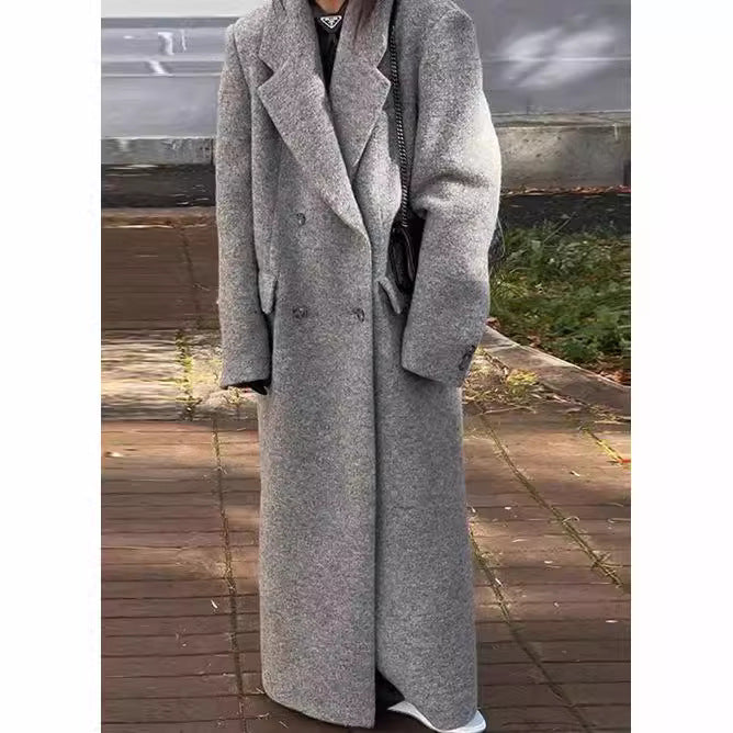 Damen Oversized Wollmantel Drune