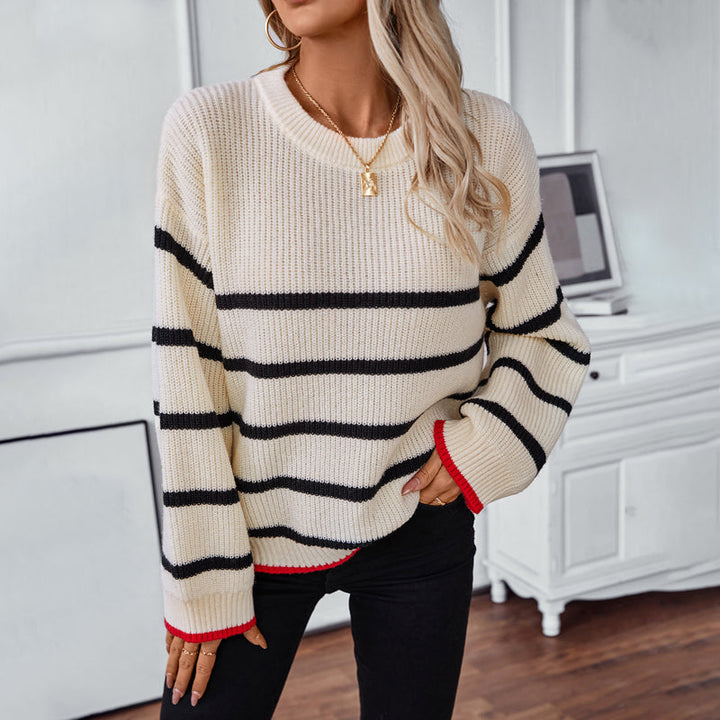 Drune | Gestreifter Strickpullover mit Klassischem Design
