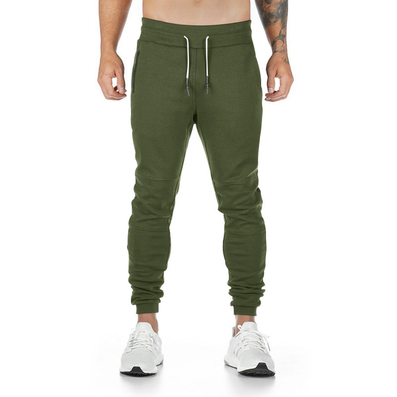 Herren Sportliche Jogginghose mit praktischen Reißverschlusstaschen und elastischem Bund Drune