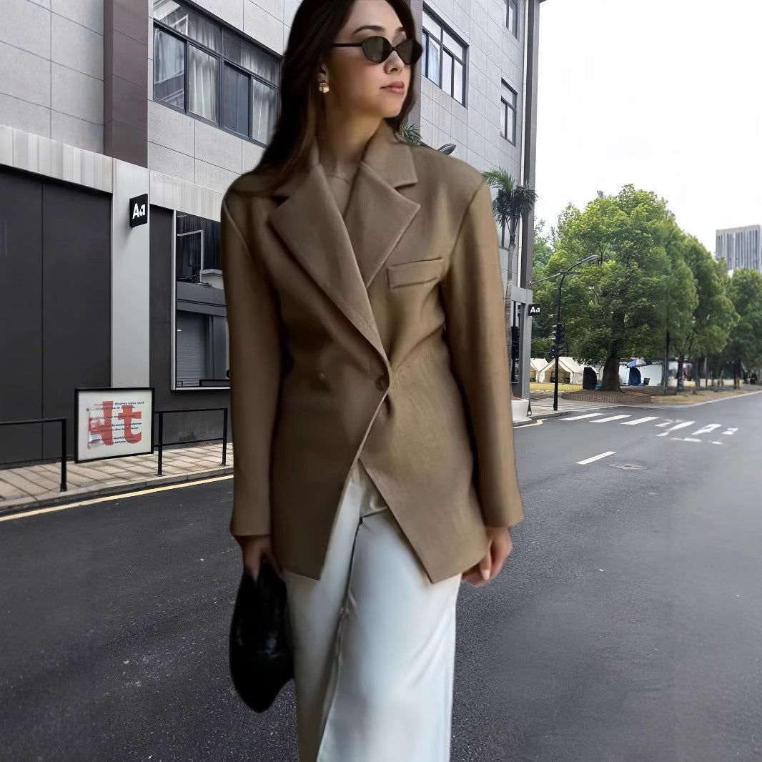 Damen Eleganter Oversized Blazer Drune
