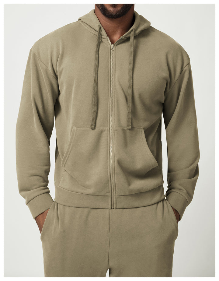 Herren Kapuzenjacke mit weichem Innenfutter und praktischen Taschen Drune