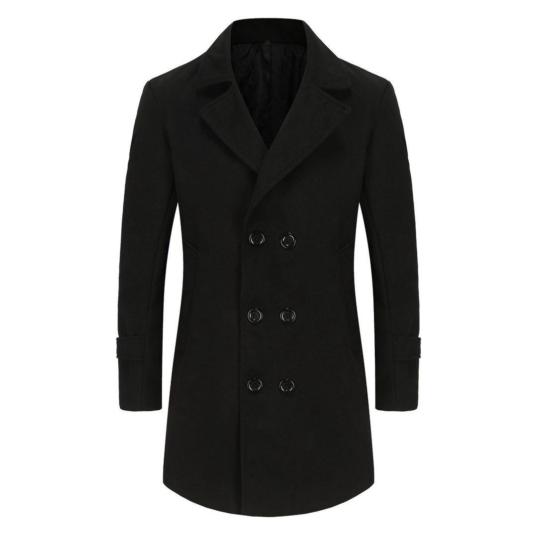 Herren eleganter, taillierter Wollmantel Drune