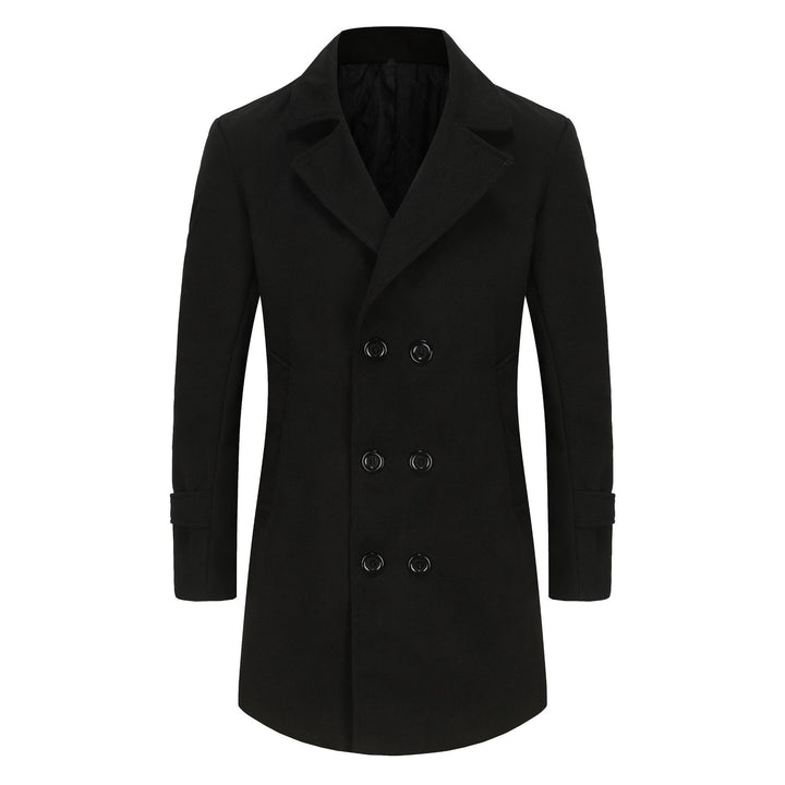 Herren eleganter, taillierter Wollmantel Drune
