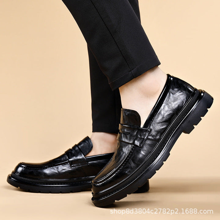 Herren Elegante Leder Mokassins mit rutschfester Sohle und komfortablem Innenfutter Drune