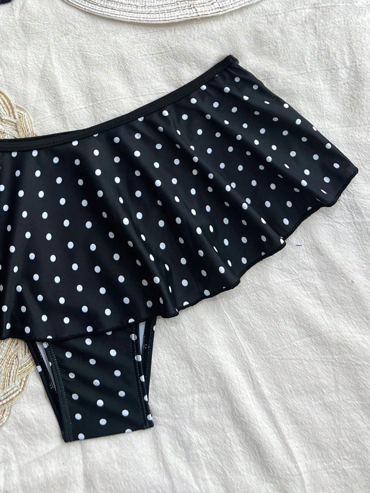 Damen Triangel-Bikini mit verspieltem Rüschensaum Drune