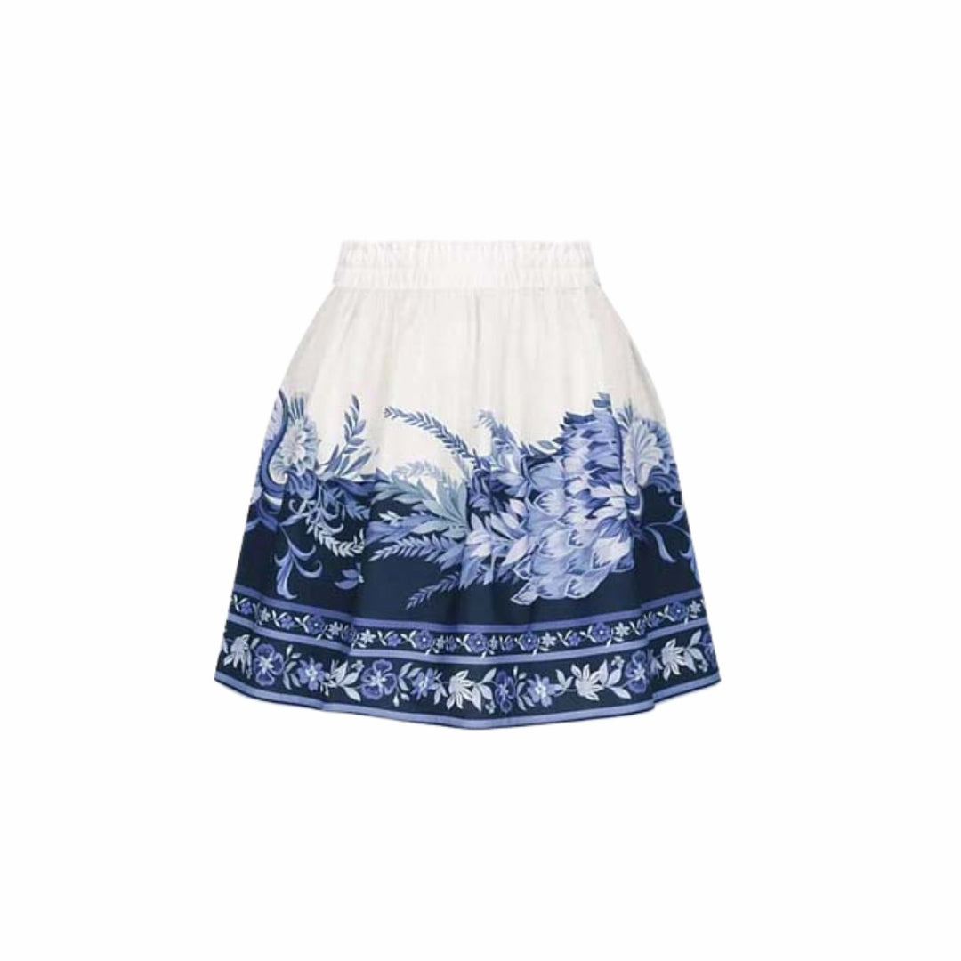 Damen Einteiler Badeanzug mit floralem Design und V-Ausschnitt Drune