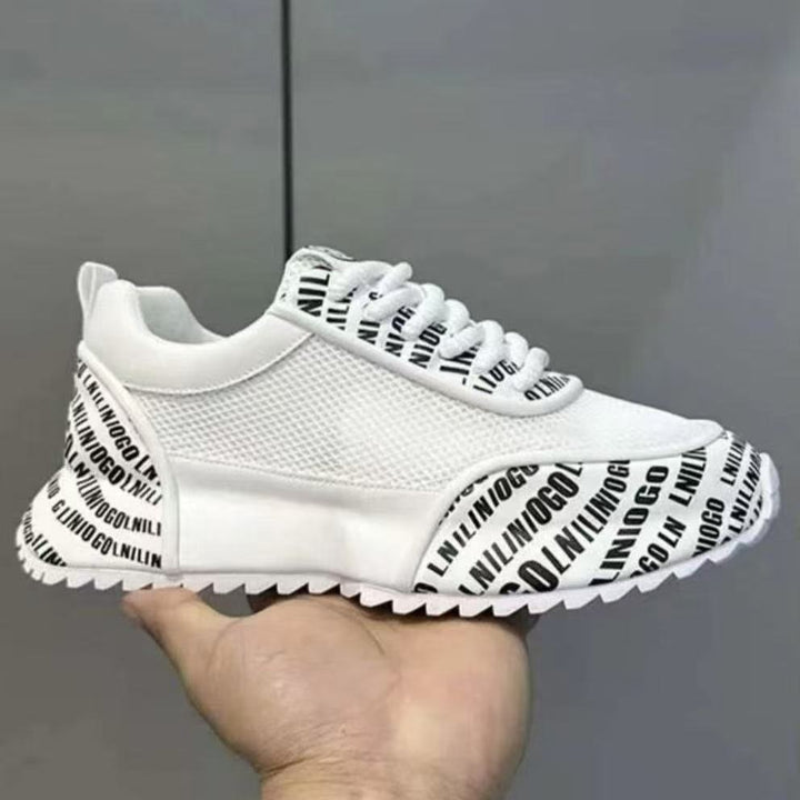 Damen Sportliche Sneakers mit markantem Schriftzug Drune