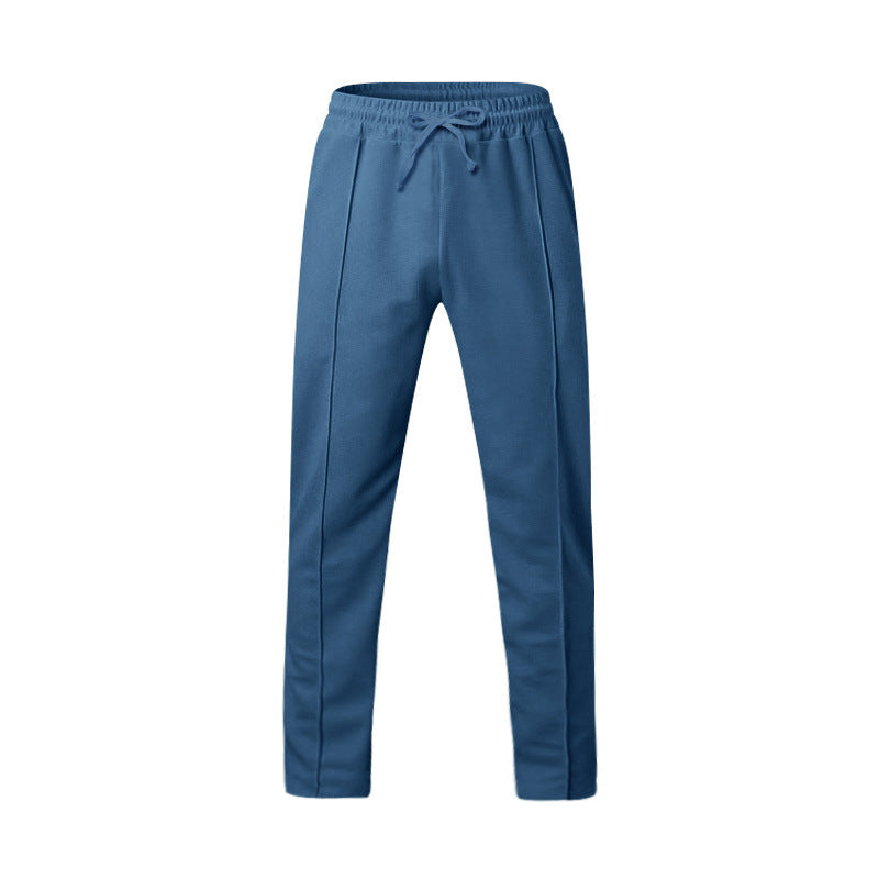 Herren nan schlanke Tapered-Jogginghose mit elastischem Tunnelzugbund, formgebender Bügelfalte und seitlichen Eingrifftaschen Drune
