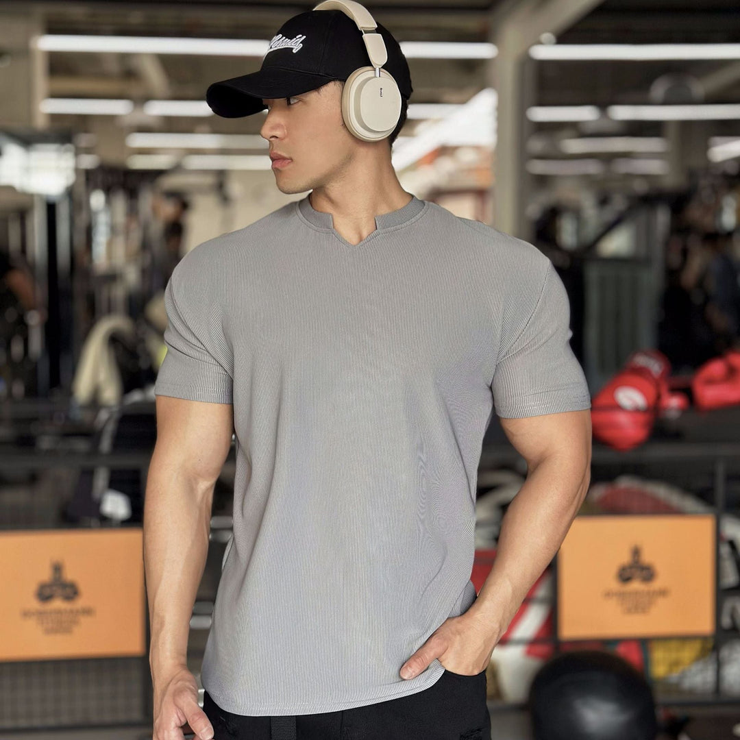 Casual V-Ausschnitt T-Shirt