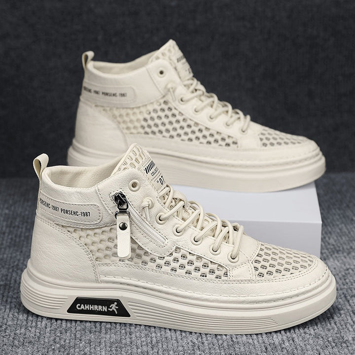 Damen High-Top Sneakers mit atmungsaktivem Netzdesign und dämpfender Sohle Drune