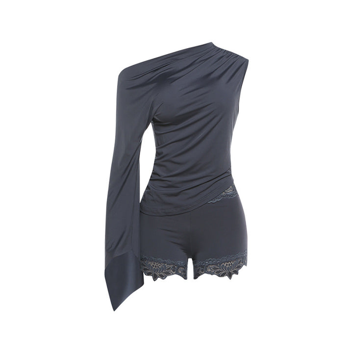 Damen Einteiler mit asymmetrischem Schnitt und elegantem Ärmeldesign Drune