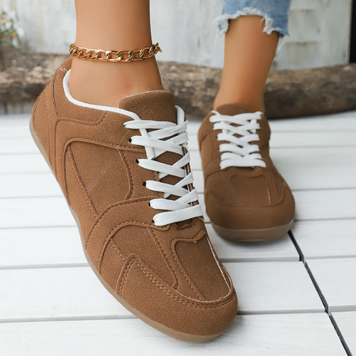 Damen Sportliche Sneakers mit atmungsaktiver Oberflächenstruktur Drune