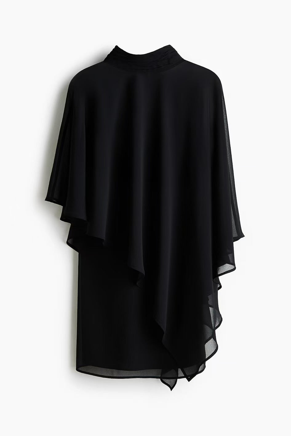 Damen elegante Chiffon-Tunika mit asymmetrischem Schnitt und fließendem Design Drune