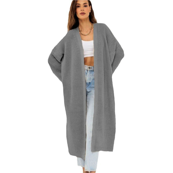 Damen Grobstrick-Cardigan mit offenem Frontdesign und tiefen Taschen Drune