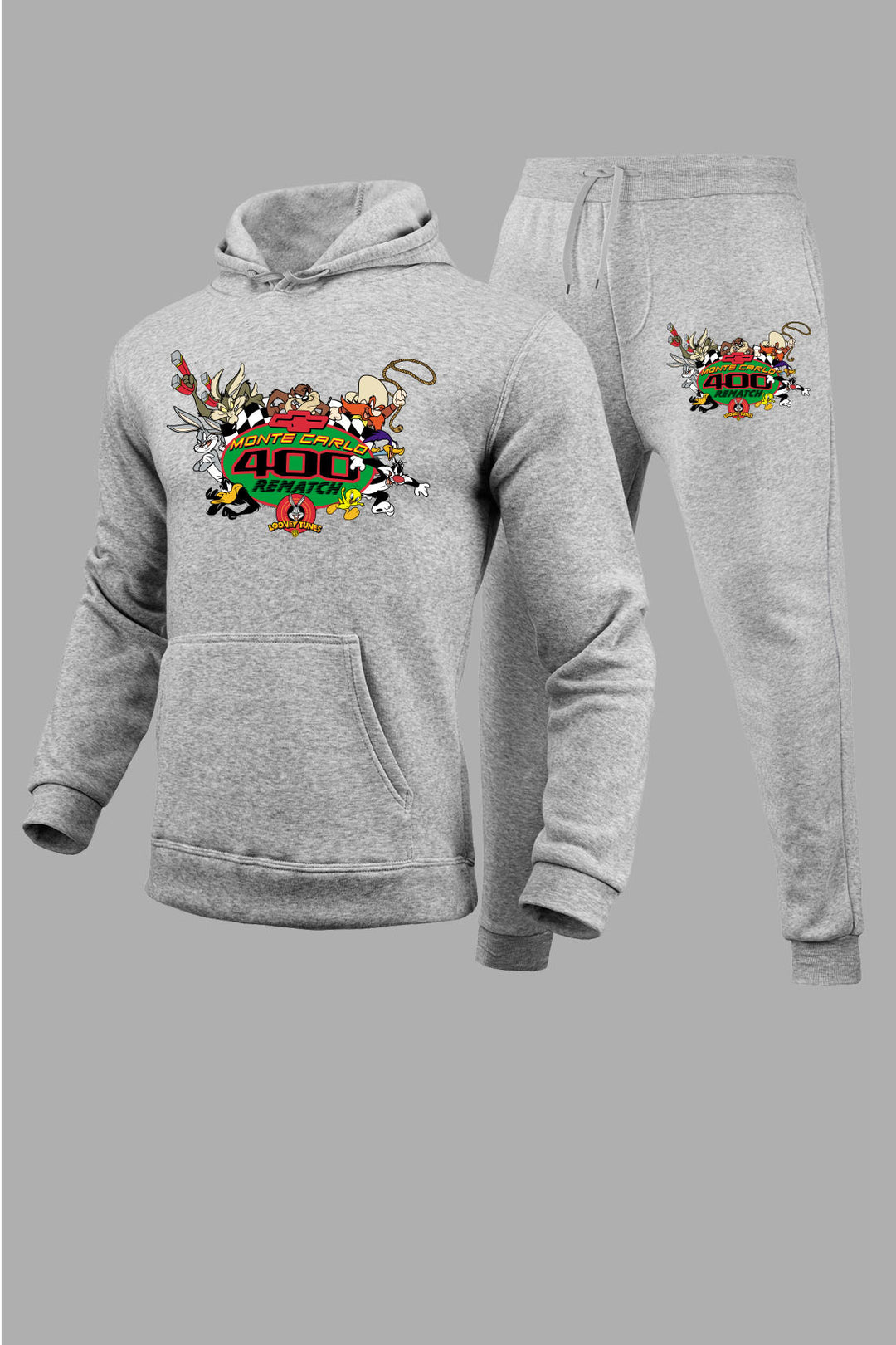 Damen Kapuzenpullover und Jogginghose Set mit kreativem Cartoon-Motiv Drune
