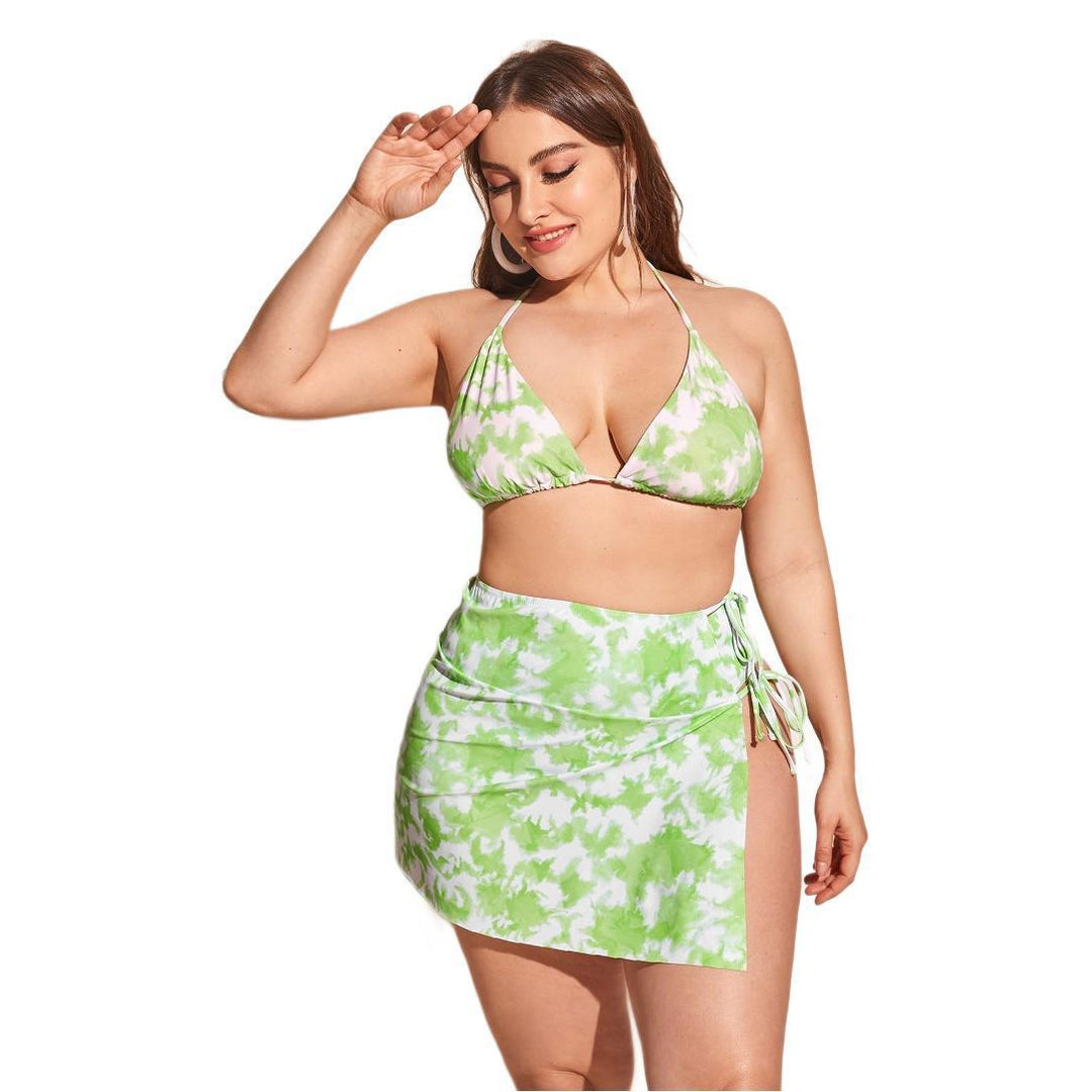 Damen Triangel-Bikini mit hohem Bund und modischem Farbverlauf Drune