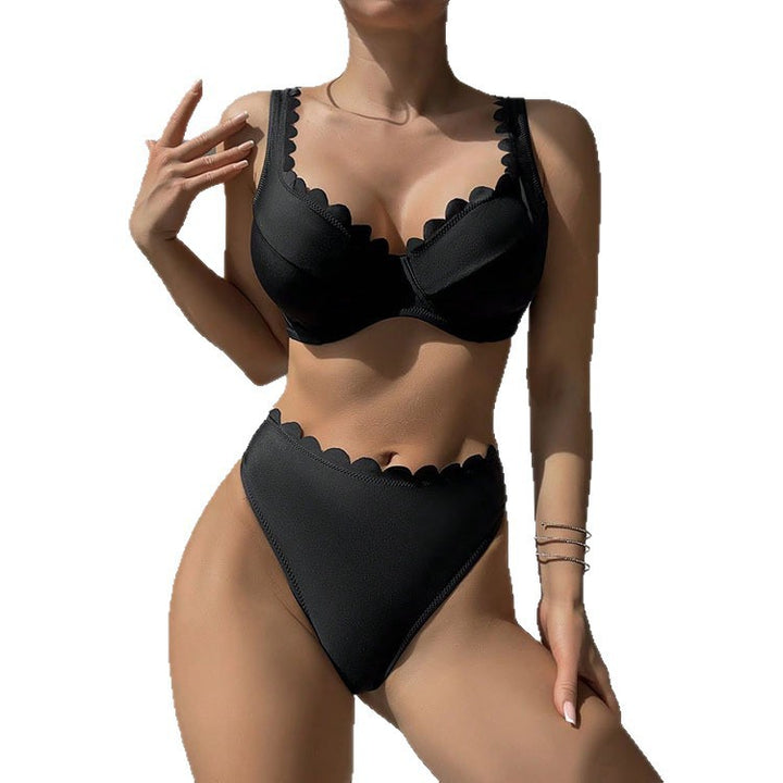 Damen Bikini-Set mit eleganter Wellenkante Drune